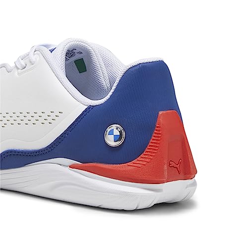 PUMA Men's BMW M MOTORSPORT DRIFT CAT DECIMA Sneaker, PUMA White-Pro Blue, 10.5