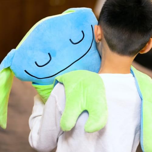 Bumpas Weighted Plush Toy – Machine Washable Calming Stuffed Animal for Kids – Arms and Body are Weighted to Give a Realistic Hug – Soft Companion for Playtime, Naptime & Travel (Shuggy)