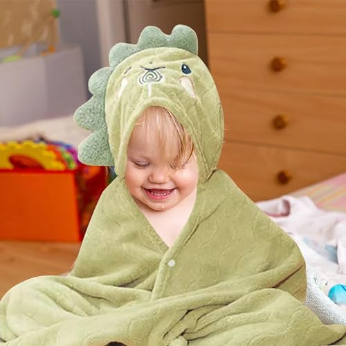 ARNUAETY Lion Hooded Bath Towel Ultra Absorbent Hooded Baby Towels Premium Soft Bathrobe Blanket Toddlers Shower Gifts for Boys Girls 25.6" x 53.5"