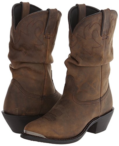 Durango Women's RD542 Slouch 11" Western Boot,Distressed Tan,6 M US