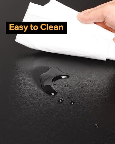Area Mat, Black PVC Waterproof Heavy Duty Hardwood Floor Mat (28"x 36")
