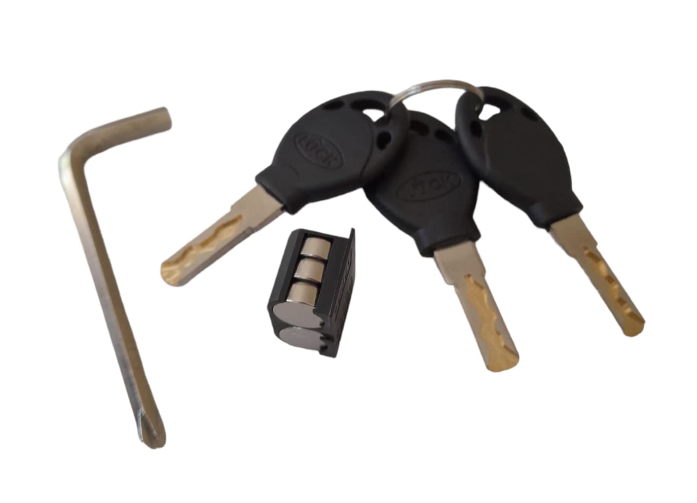 EnzZone Heavy Duty Anti Theft Alarm U Lock for E-Bikes, Scooters, Motorcycles - 16mm Stainless Steel, 3 Keys, Weatherproof