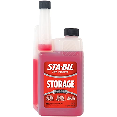 STA-BIL Storage Fuel Stabilizer | Keeps Fuel Fresh for 24 Months, Prevents Corrosion, Gasoline Treatment Fuel Additive that Protects Fuel System, Gas Stabilizer for Fuel Storage, 32 oz.