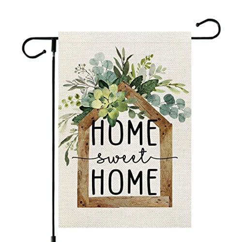 AACORS Summer Garden Flag 12×18 Inch Double Sided Sunflower Home Sweet Home Decorative Holiday Farmhouse Seasonal Outside Decor for Yard AG033