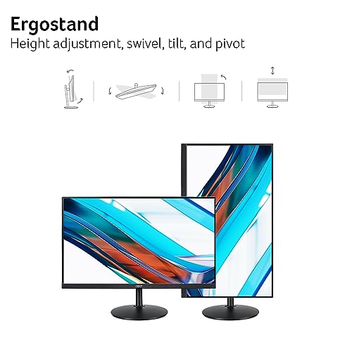 Acer CB272 Ebmiprx 27" FHD 1920 x 1080 Zero Frame Home Office Monitor | AMD FreeSync | 1ms VRB | 100Hz | 99% sRGB | Height Adjustable Stand with Swivel, Tilt & Pivot (Display Port, HDMI & VGA Ports)