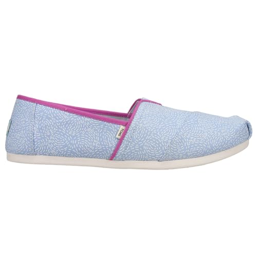 TOMS Womens Alpargata Classic Slip On Flats Casual - Blue - Size 12 B