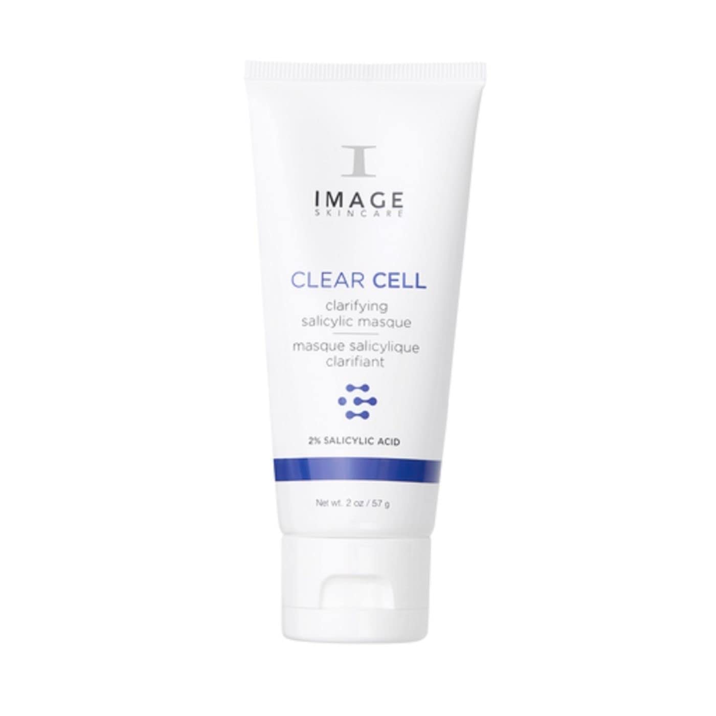 IMAGE Skincare, CLEAR CELL Clarifying Salicylic Masque, Exfoliating Kaolin Clay Facial Mask with Mattifying Effect, Targets Acne Prone Skin, 2oz