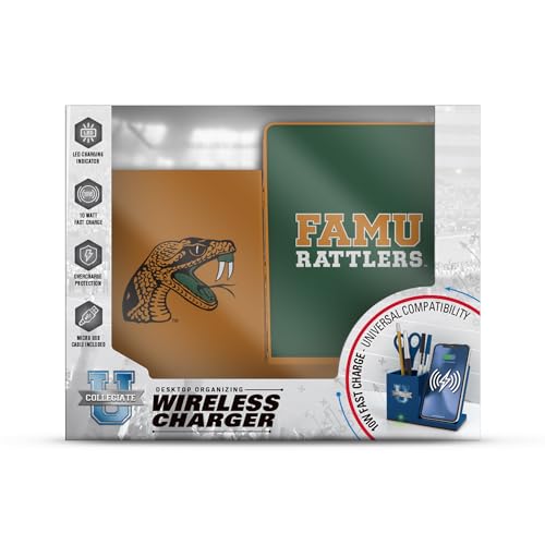 SOAR NCAA Wireless Cell Phone Charger and Desktop Organizer, Colorado State Rams