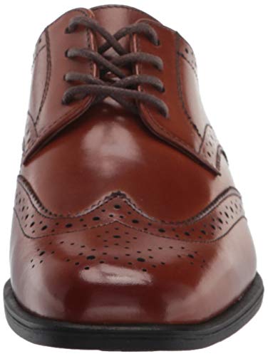 Florsheim Kids Boy's Regan Jr. Wingtip Oxford, Black, 10 Toddler