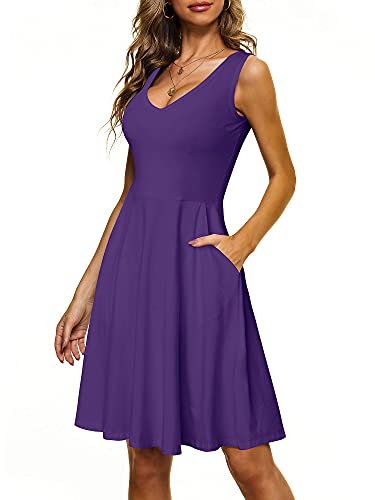 HUHOT Womens Summer Dresses Sundresses for Women 2025 Floral Graduation Dress Sleeveless Tank Graduation Dresses for Women 2025