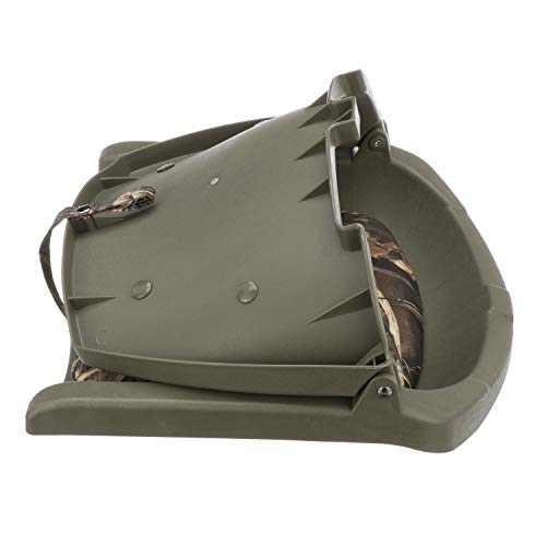 Attwood 98391GNMX Padded Boat Seat, Camouflage, Molded Plastic Frame, 20 Inches W x 17 Inches D x 12 Inches H
