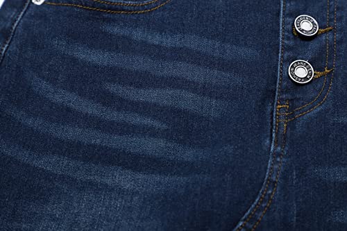 Women Maxi Pencil Jean Skirt- High Waisted A-Line Long Denim Skirts For Ladies- Blue Jean Skirt,Blue,2