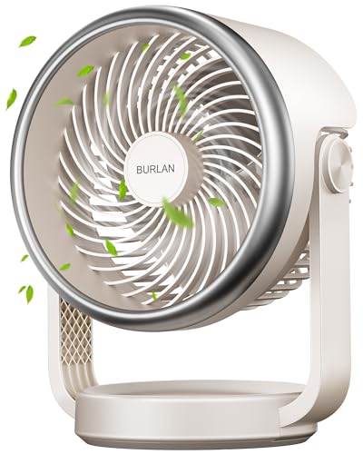 Desk Fan, 10 inch Air Circulator Quiet Operating Fan For Bedroom, 70ft Strong Airflow, Portable Fan Battery Operated Fan with USB, Personal Fan Rechargeable Fan For Office & Living Room & Outdoor