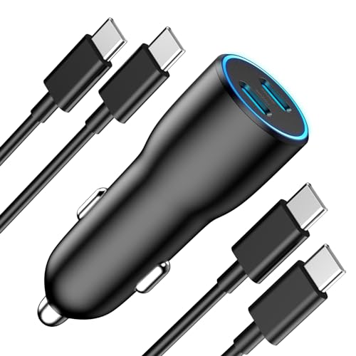 iPhone 14 13 Car Charger Fast Charging, [MFi Certified] 40W Dual USB C Car Charger Fast Charging Cigarette Lighter with 2 Pack USB C to Lightning Cable Compatible for iPhone 14 13 12 11 XS XR X 8 iPad