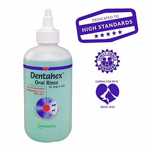 Vetoquinol Dentahex Pet Oral Hygiene Rinse, 8oz