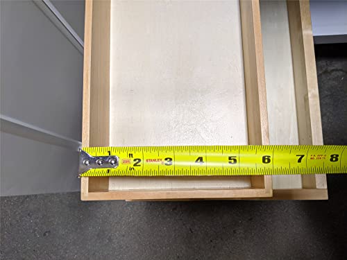 2 Tier Pull Out Organizer Shelf Sliding Drawer Storage for Kitchen Bathroom Storage Cabinet Under Sink Slide Out Shelf Organizing Storage Pull-Out Cabinet Organizer Roll Out Drawer (12'' Width)