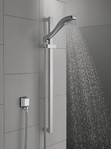 Delta Faucet Dryden Single-Spray Touch-Clean Wall-Mount Slide Bar Hand Held Shower with Hose, Champagne Bronze 57051-CZ