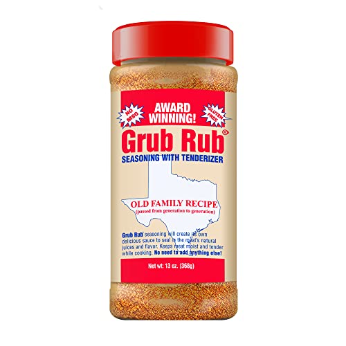 Grub Rub BBQ Blend – Award-Winning Seasoning Family Recipe For Smoking & Grilling Moist, Tender, Juicy Meats - Pork, Steak, Brisket, Seafood, Veggies & More