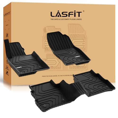 LASFIT TPE Rubber Car Mat, Custom Fit for Mazda CX5 2017-2024, All Weather Protection Floor Liners, Black, 30.0 x 22.0 x 5.0 inches