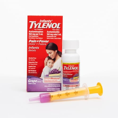 Infants' Tylenol Acetaminophen Liquid Medicine, Grape, 2 fl. oz