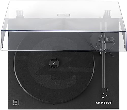Crosley C6B-BK Belt-Drive Bluetooth Turntable Record Player with Adjustable Tone Arm, Black