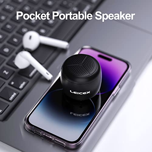 LEICEX Mini Bluetooth Speaker, Small Tiny Speaker with IPX7 Waterproof Portable Speakers for Shower,Travel,Room, Car
