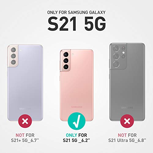 SUPCASE for Samsung Galaxy S21 5G Case with Satnd (Unicorn Beetle Pro), [Built-in Belt Clip] Heavy Duty Shockproof Protective Phone Case Without Built-in Screen Protector for Galaxy S21, Ruddy