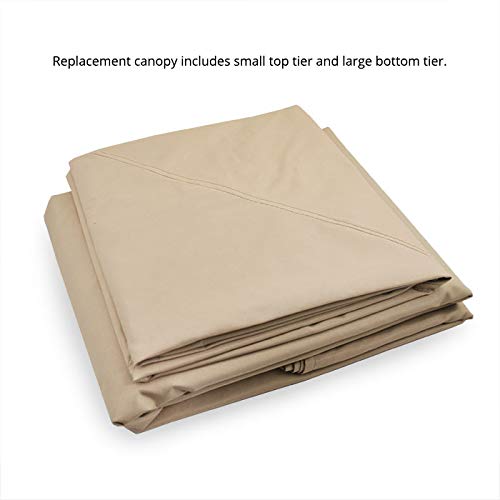 Garden Winds Replacement Canopy Top Cover for Oakmont Gazebo - 350 - Beige - Model L-GZ1188PST-A