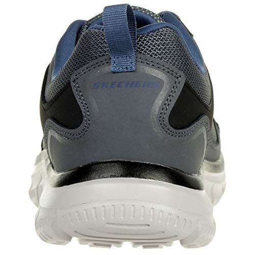 Skechers Men's Track Scloric Oxford, Black White, 10.5