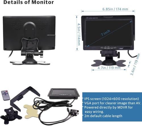 JOINLGO (1TB SSD Included) 4-CH GPS WiFi 1080P Vehicle Truck DVR Black Box Video Recorder Kit Live View on Phone/Web with 4pcs Waterproof IR Metal Car Camera Motion Detection for Fleet/RV/Bus