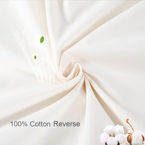 YINFUNG Tufted Duvet Cover Queen Cream Ivory Boho Cotton Beige Shabby Chic Striped Off White Diamonds Poms Textured Embroidery Moroccan Bedding Set Farmhouse Geometric