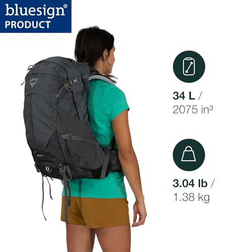 Osprey Sirrus 24L Women's Hiking Backpack, Elderberry Purple/Chiru Tan