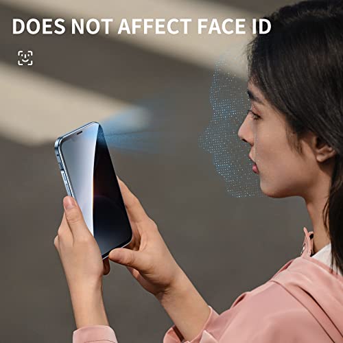 Jonwelsy Anti Peeping Case for iPhone 14 (6.1"), 360 Degree Front and Back Privacy Tempered Glass Cover, Anti SPY Screen, Magnetic Adsorption Metal Bumper (Black)