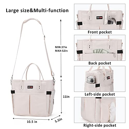 MAXTOP Women's Large Insulated Thermal Lunch Bag with Wide-Open Pocket, Reusable Leakproof, Fashionable and Durable