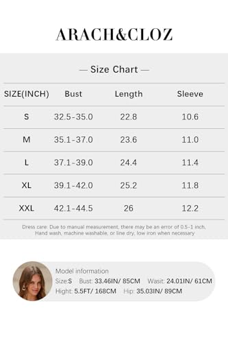 Arach&Cloz Womens Summer Sweater 2024 Spring Tops Trendy Dressy Short Sleeve Business Casual Blouses Outfits Crewneck Fashion Clothes Knit Pullover Cute Shirt Plus Size Vacation Clothing Pink