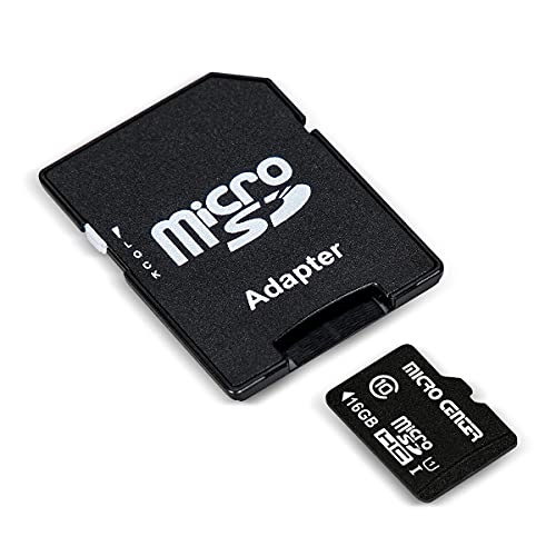 Micro Center 16GB Class 10 Micro SDHC Flash Memory Card with Adapter for Mobile Device Storage Phone, Tablet, Drone & Full HD Video Recording - 80MB/s UHS-I, C10, U1 (5 Pack)