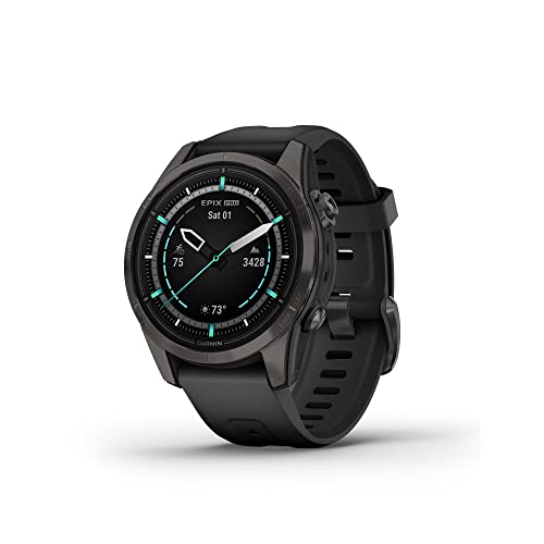 Garmin epix Pro (Gen 2) Sapphire Edition, 47mm, High Performance Smartwatch, Advanced Training Technology, Built-in Flashlight, Black