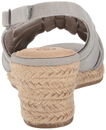 Bella Vita Women's Cheerful Wedge Sandal, Natural Linen Print, 10 X-Wide