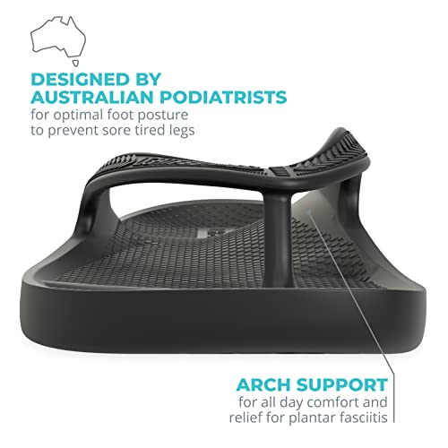 LightFeet Arch Support Flip Flops – Australian Podiatrist-Designed Orthotic Footwear for Women & Men | Prevent Tired Leg & Promote Comfort | Waterproof, Lightweight & Made From Recycled Materials