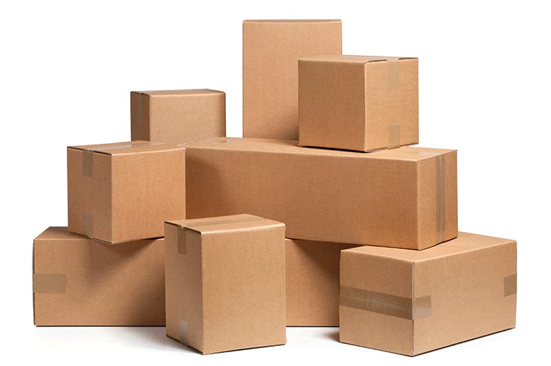 Secure Seal - 9x6x3 Pack of 200 Corrugated Cardboard Packing Shipping Mailing Moving Carton Boxes