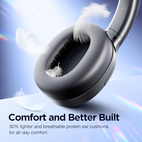 vibeadio Active Noise Cancelling Headphones, Wireless Over Ear Bluetooth Headphones, Headphones Wireles