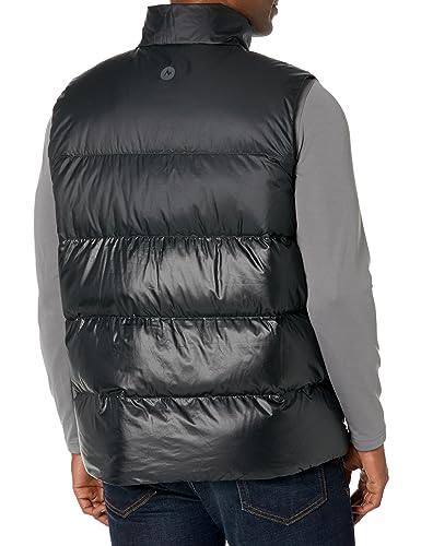 MARMOT Men's Guides Down Vest | Winter Puffy Vest for Men for Skiing, Camping, Hiking in Snow and Cold Conditions, Black, Small