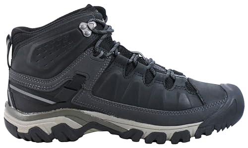 KEEN Men's Targhee 3 Mid Height Waterproof Hiking Boots, Black Olive/Golden Brown, 11.5 Wide