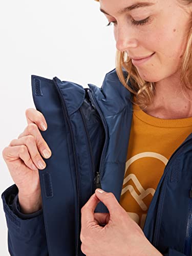 MARMOT Women's Ramble Component Jacket - 3-in-1 Waterproof Shell with Hood and Breathable Polartec Fleece Liner, Arctic Navy, X-Small