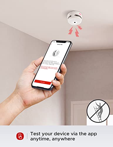 X-Sense Smart Smoke Detectors with SBS50 Base Station, Wi-Fi Smoke Alarm Compatible with X-Sense Home Security App, Wireless Interconnected Mini Fire Alarm, Model FS51