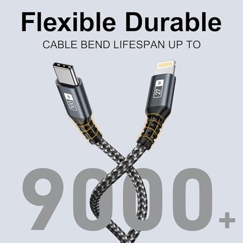 100W USB C Multi Charging Cable [0.5M] 3 in 1 Charging Cable with E-Mark Chip, USB C [100W]+Lightning[27W]+Micro[10W] for Galaxy S23,iPad Pro, iPad Mini, MacBook Pro/Air/iPhone14 13 12 12