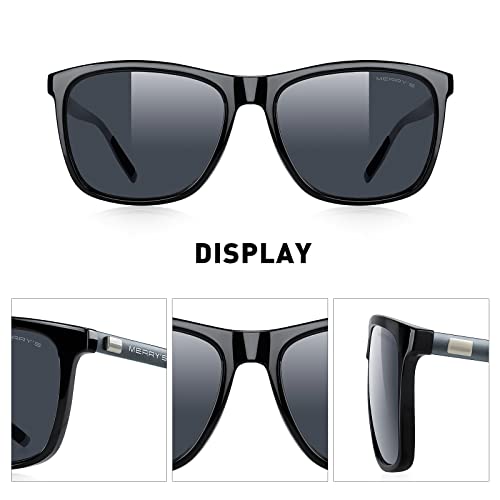 MERRY'S Unisex Polarized Aluminum Sunglasses Vintage Sun Glasses For Men/Women S8286
