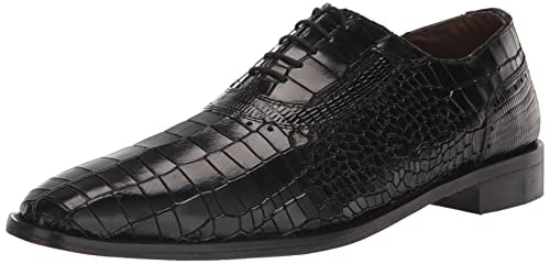 Stacy Adams Men's Riccardi Lace Up Oxford, Black, 11 Wide