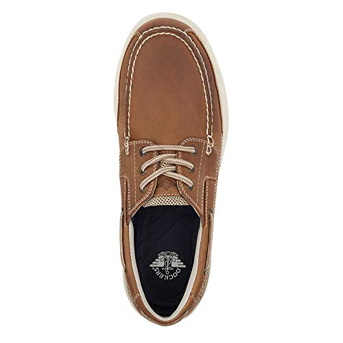 Dockers Mens Beacon Leather Casual Classic Boat Shoe with Stain Defender, Tan/Taupe, 8 W