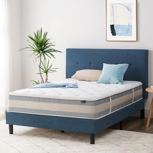 ZINUS 10 Inch Comfort Support Hybrid Mattress [New Version], Full, Fiberglass Free, Medium Plush, Motion Isolation, Certified Safe Foams & Fabric, Mattress in A Box